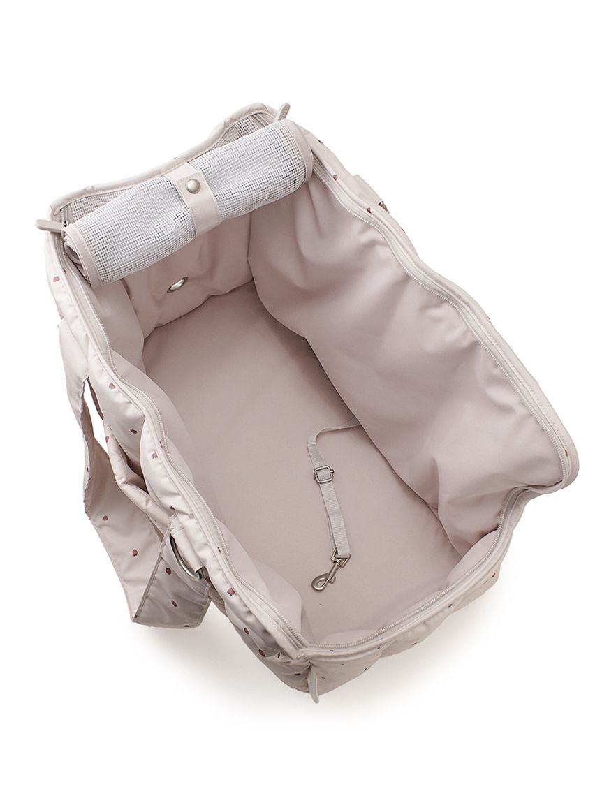 CAT&DOG】ストロベリー柄キルティングキャリーバック(バッグ