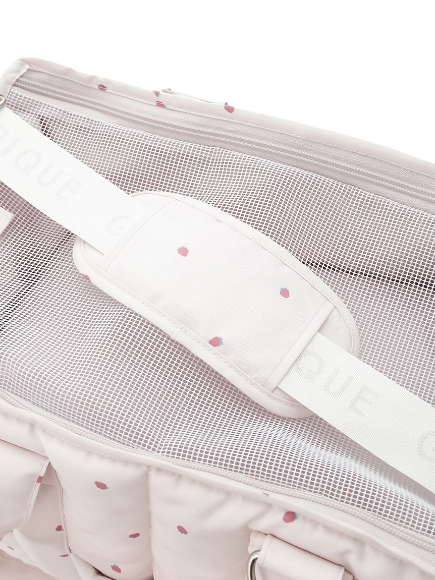 【CAT&DOG】ストロベリー柄ミニサイズキャリーバッグ gelato pique｜【CAT&DOG】ストロベリー柄ミニサイズキャリー