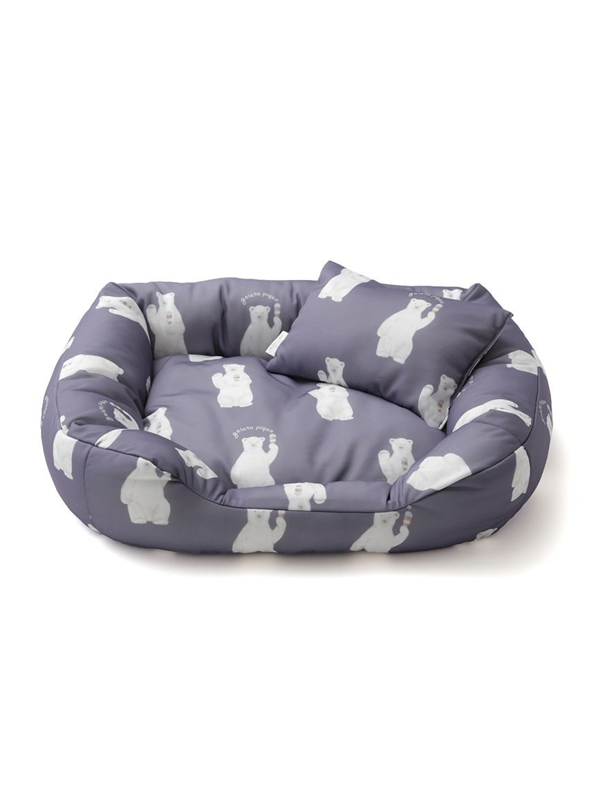 CAT&DOG】【接触冷感】シロクマ柄COOLINGベッドSサイズ(ベッド