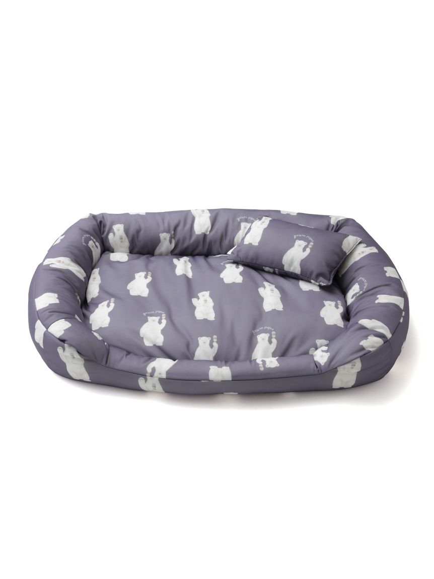 CAT&DOG】【接触冷感】シロクマ柄COOLINGベッドMサイズ(ベッド