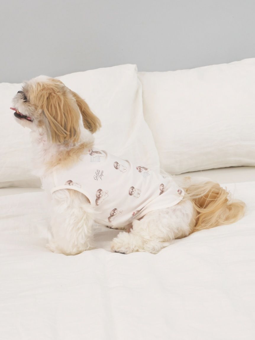 ジェラートピケ【ONLINE限定色】シーズー柄プルオーバー&ショートパンツ ONLINE限定】シーズージャガードプルオーバー＆ベビモコショートパンツ