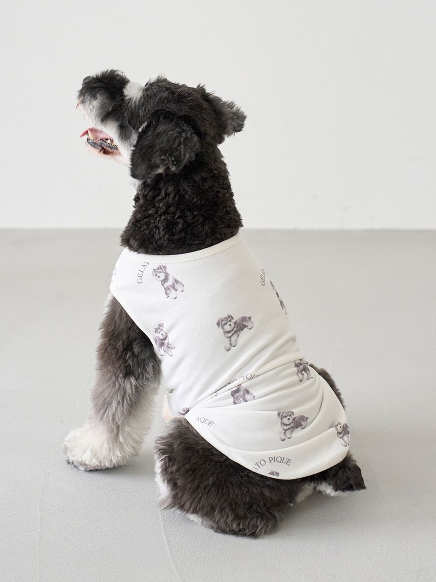 MASH SUMMER WEEK限定】【CAT&DOG】シュナウザー柄カットソー