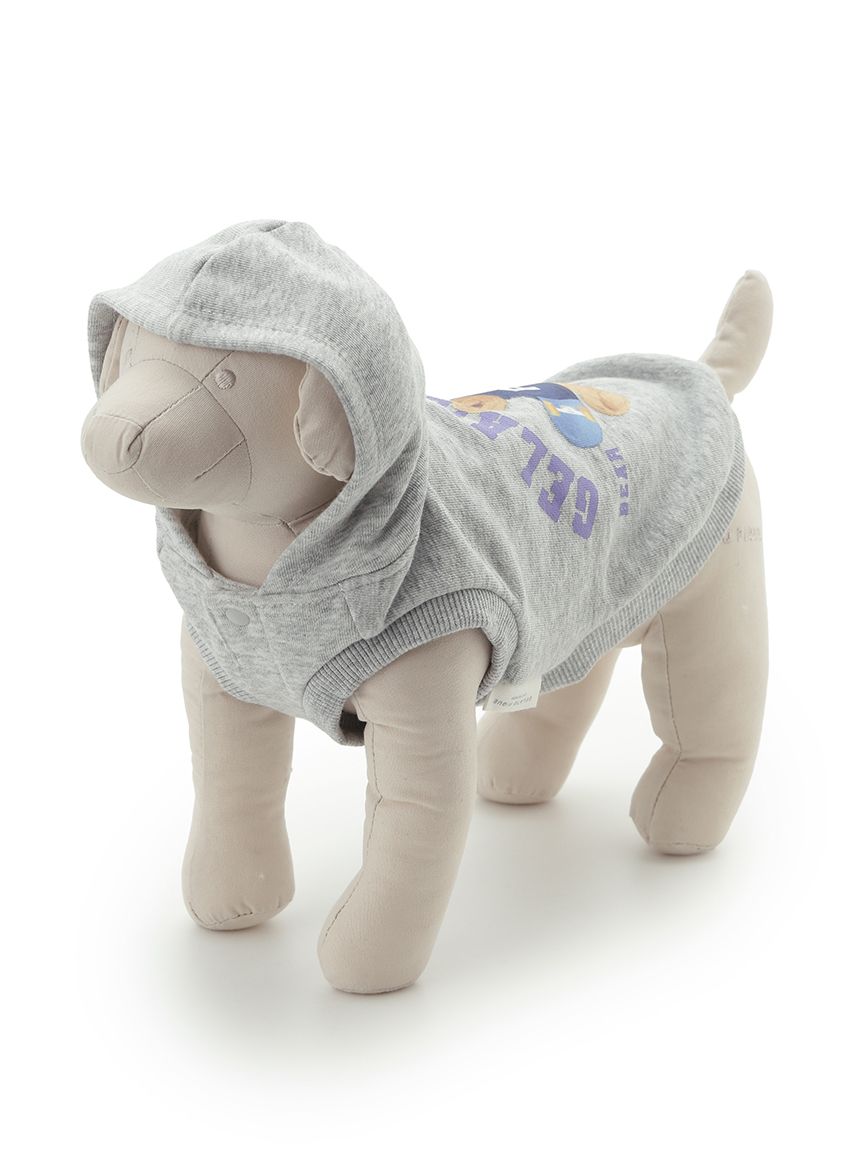 ジェラートピケ 犬服 ベアぬいぐるみモチーフのノースリーブプル