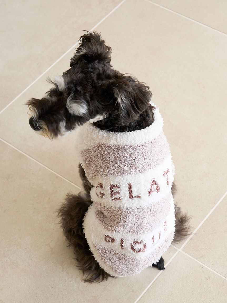 CAT&DOG】ラージサイズジェラートメランジ2ボーダープルオーバー