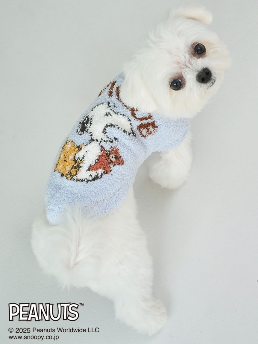 ジェラピケ　PEANUTS BASEBALL ジャガードプルオーバー＆パンツ