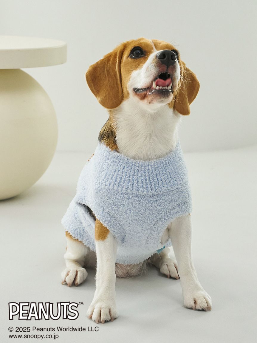 【ラッピング】正規品♡新品♡ジェラートピケ キャットジャガードワンピース ブルー ツインキャットジャガードワンピース(ワンピース)｜ルームウェア