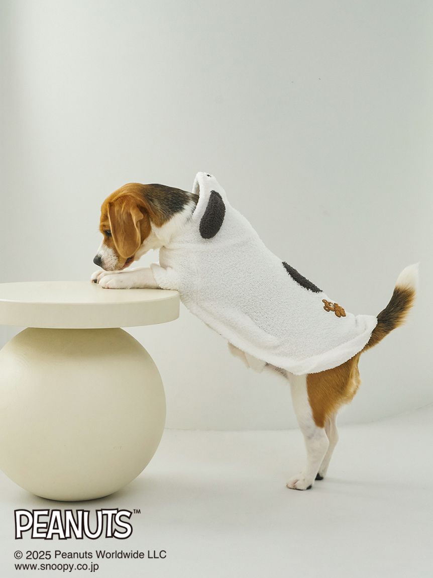 ジェラートピケ 【PEANUTS】スヌーピーベビモコケープ L ジェラートピケ 【PEANUTS】【CAT&DOG】スヌーピーベビモコ