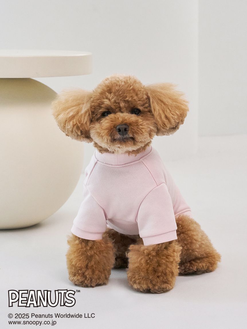 PEANUTS】【CAT&DOG】オリジナルアート 裏毛プルオーバー(ウェア