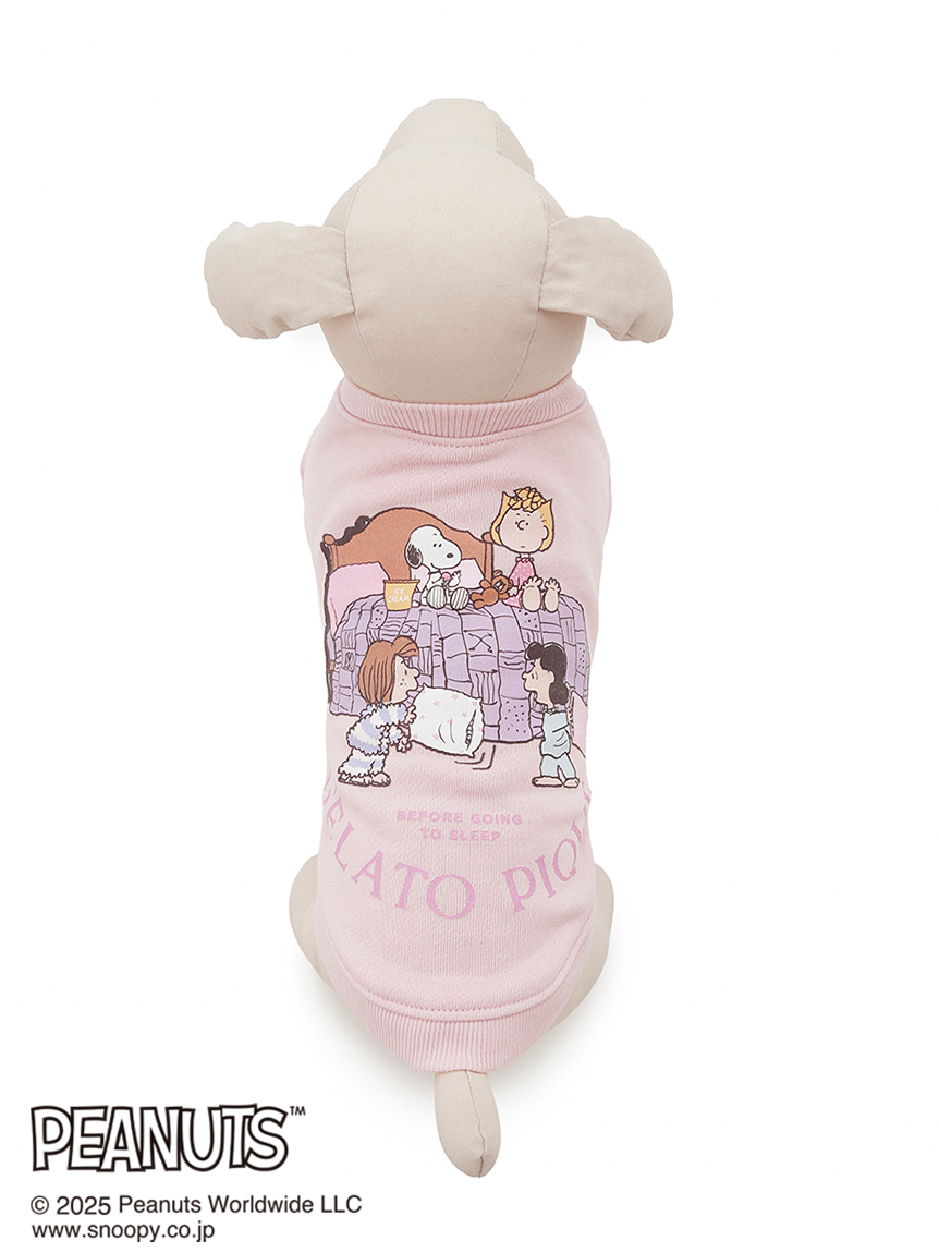 PEANUTS】【CAT&DOG】オリジナルアート 裏毛プルオーバー(ウェア