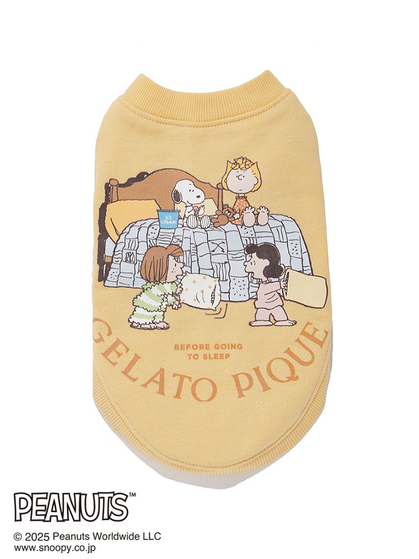 PEANUTS】【CAT&DOG】オリジナルアート 裏毛プルオーバー(ウェア