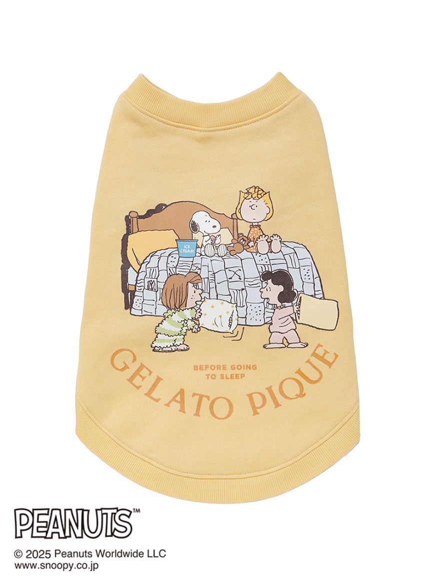 PEANUTS】【CAT&DOG】ラージサイズ オリジナルアート 裏毛プルオーバー