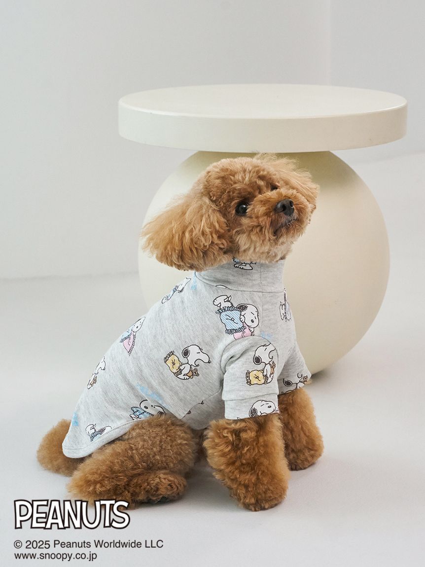 PEANUTS】【CAT&DOG】オリジナルアート 総柄プルオーバー(ウェア