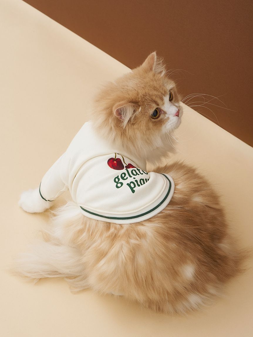 CAT&DOG】チェリー柄裏毛プルオーバー(ウェア)｜ルームウェア