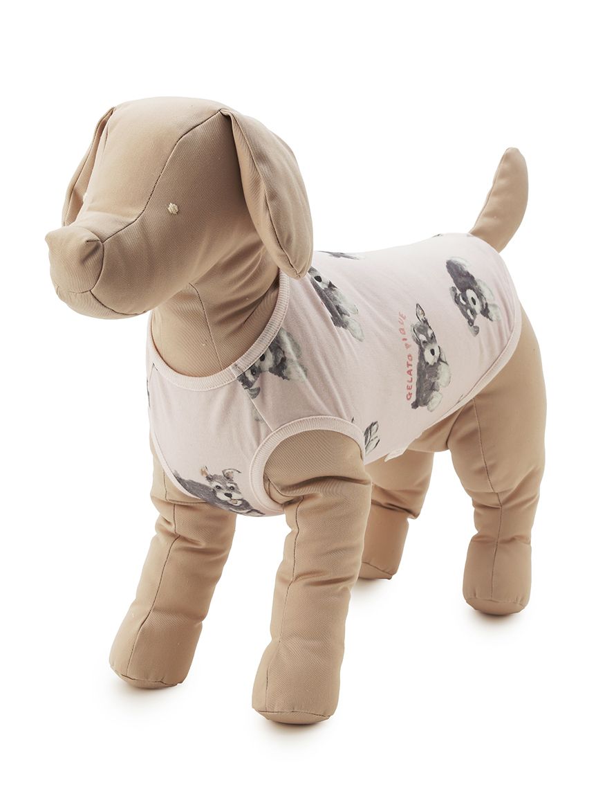 ジェラートピケ【CAT&DOG】シュナウザー柄カットソープルオーバー CAT&DOG】シュナウザー柄カットソープルオーバー(ウェア