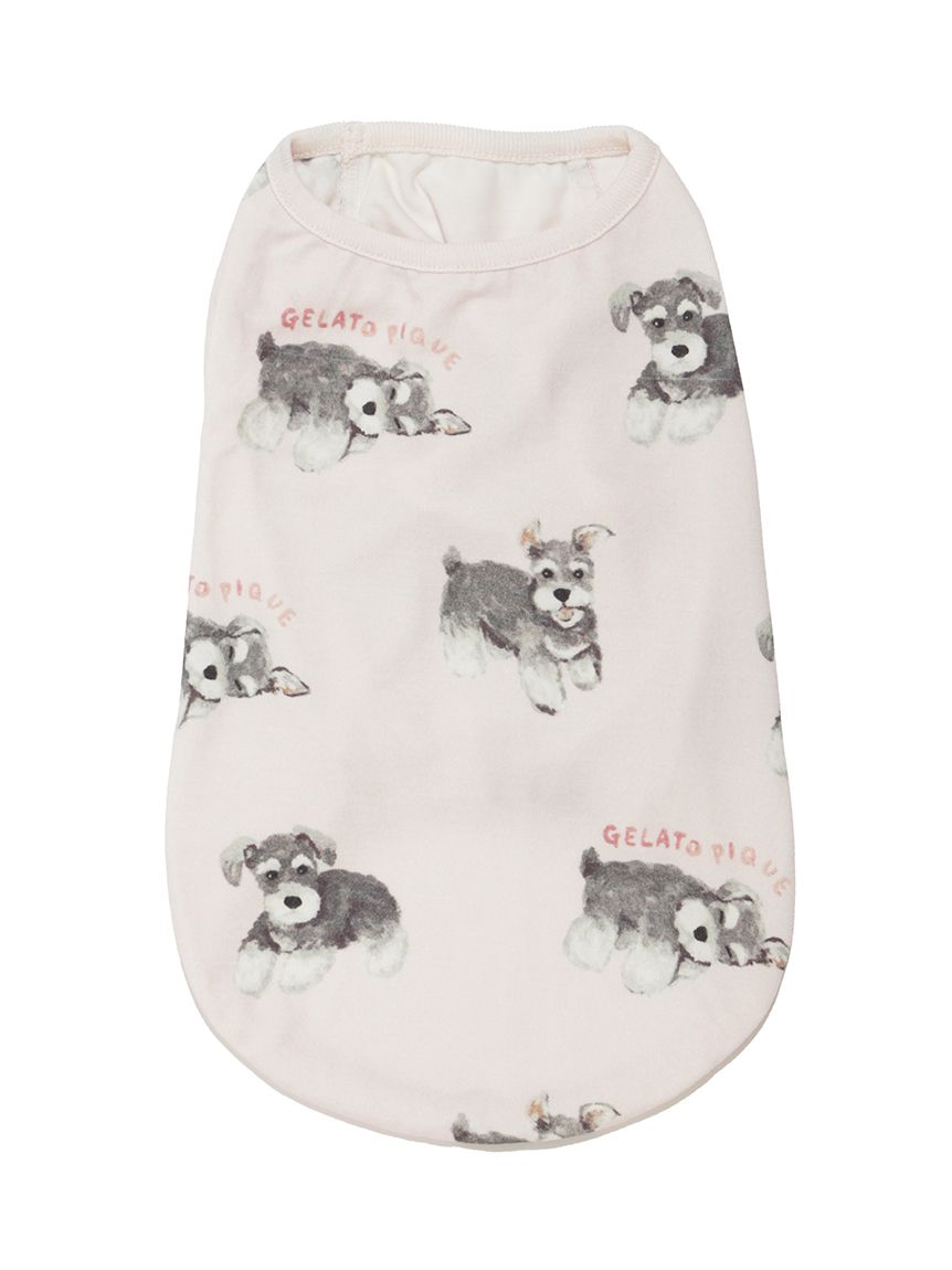 ジェラートピケ【CAT&DOG】シュナウザー柄カットソープルオーバー CAT&DOG】シュナウザー柄カットソープルオーバー(ウェア