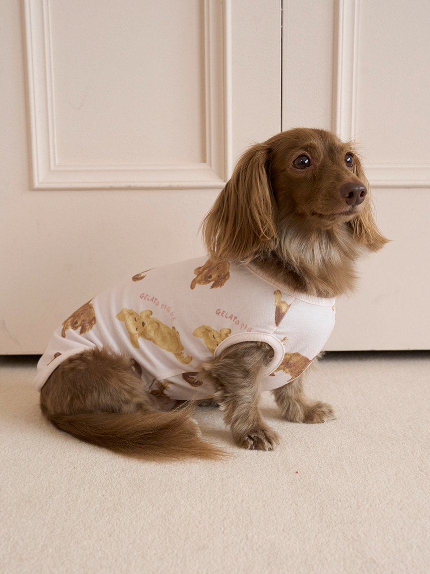 CAT&DOG】ダックスフンド柄カットソープルオーバー(ウェア)｜ルーム