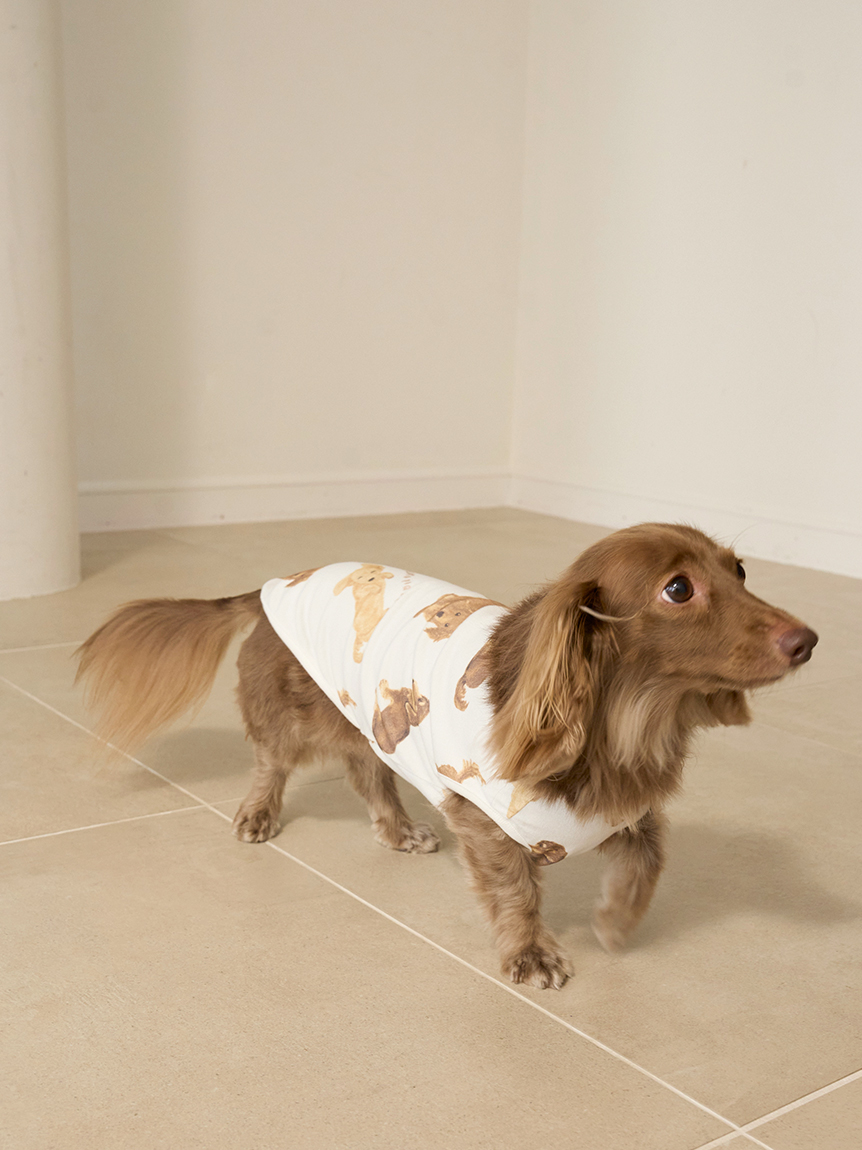 CAT&DOG】ダックスフンド柄カットソープルオーバー(ウェア)｜ルーム