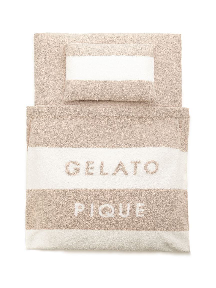 ラスト1点❗️ジェラートピケ　お布団セット　ベージュ CAT&DOG】ベビモコおふとんセット(ベッド・ハウス)｜ルーム