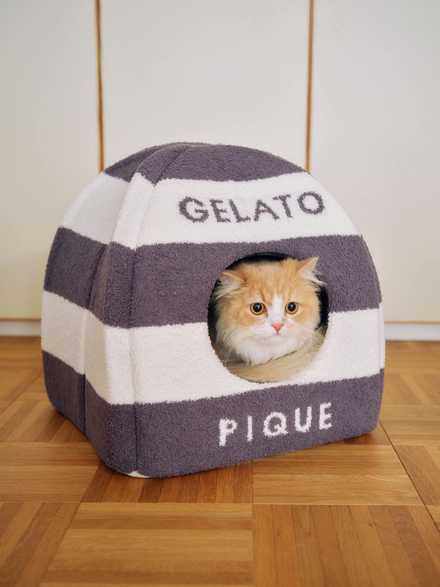 ジェラートピケ　ベビモコハウス　ベージュ　 新品未使用 CAT&DOG】【販路限定商品】ベビモコハウス(ベッド・ハウス