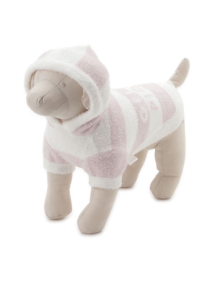 lovot gelato piqueコラボ 2ボーダーフーディー(BEG) gelato piqueコラボ 2ボーダーフーディー(BEG) | LOVOT ウェブストア