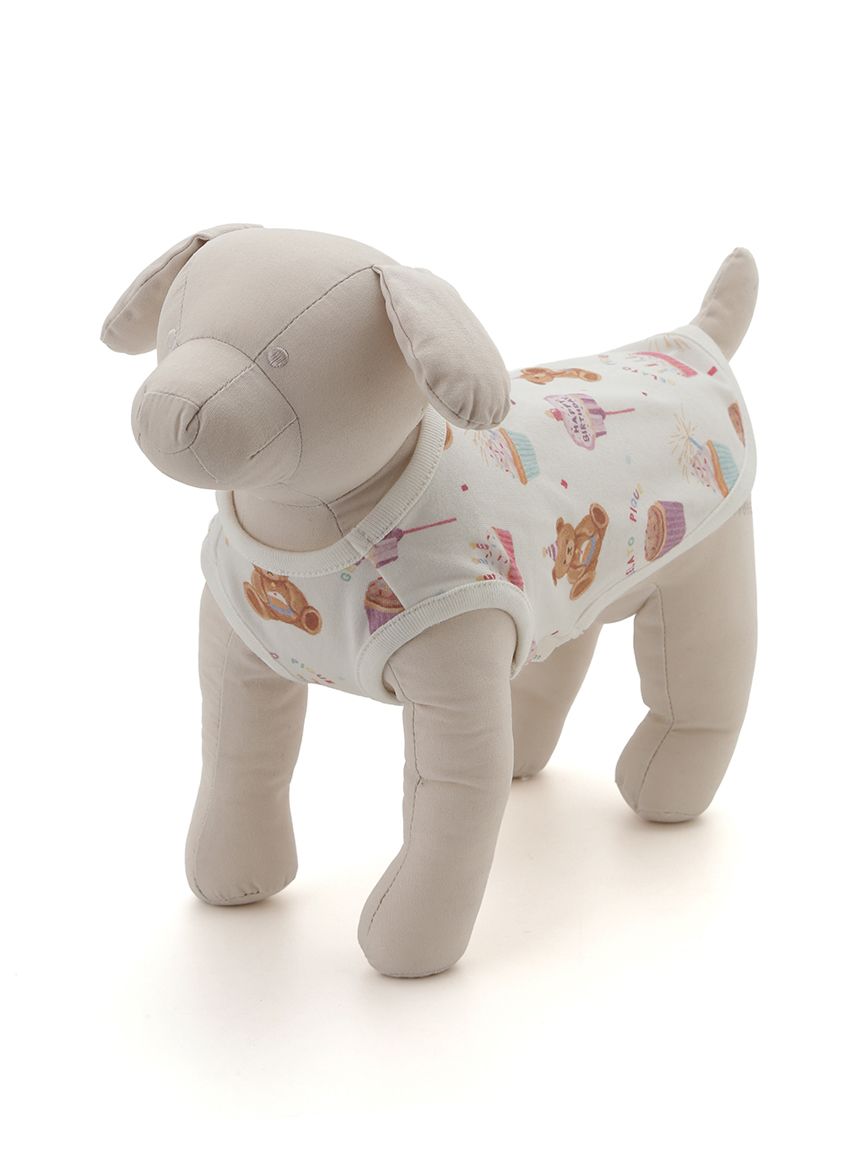【美品】ジェラートピケ DOG柄 チワワ ルームウェア 3点セット ピンク ジェラートピケ 上下セット パジャマ ルームウェア DOG柄 チワワ