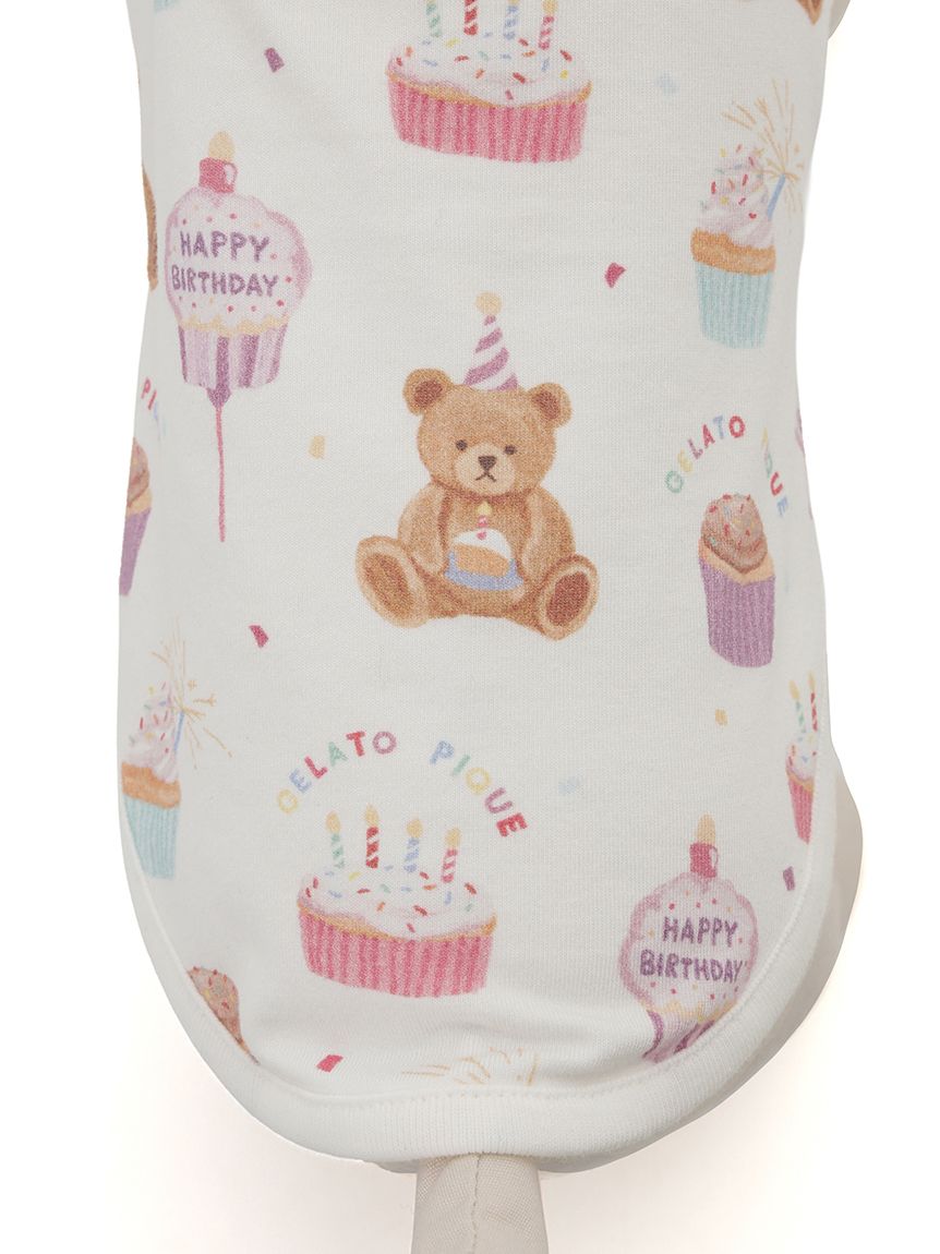 新品タグ付き　ジェラートピケ ジャガードプルオーバー+レギンス カップケーキ CAT&DOG】【Birthday】スムーズィーカップケーキジャガードプル