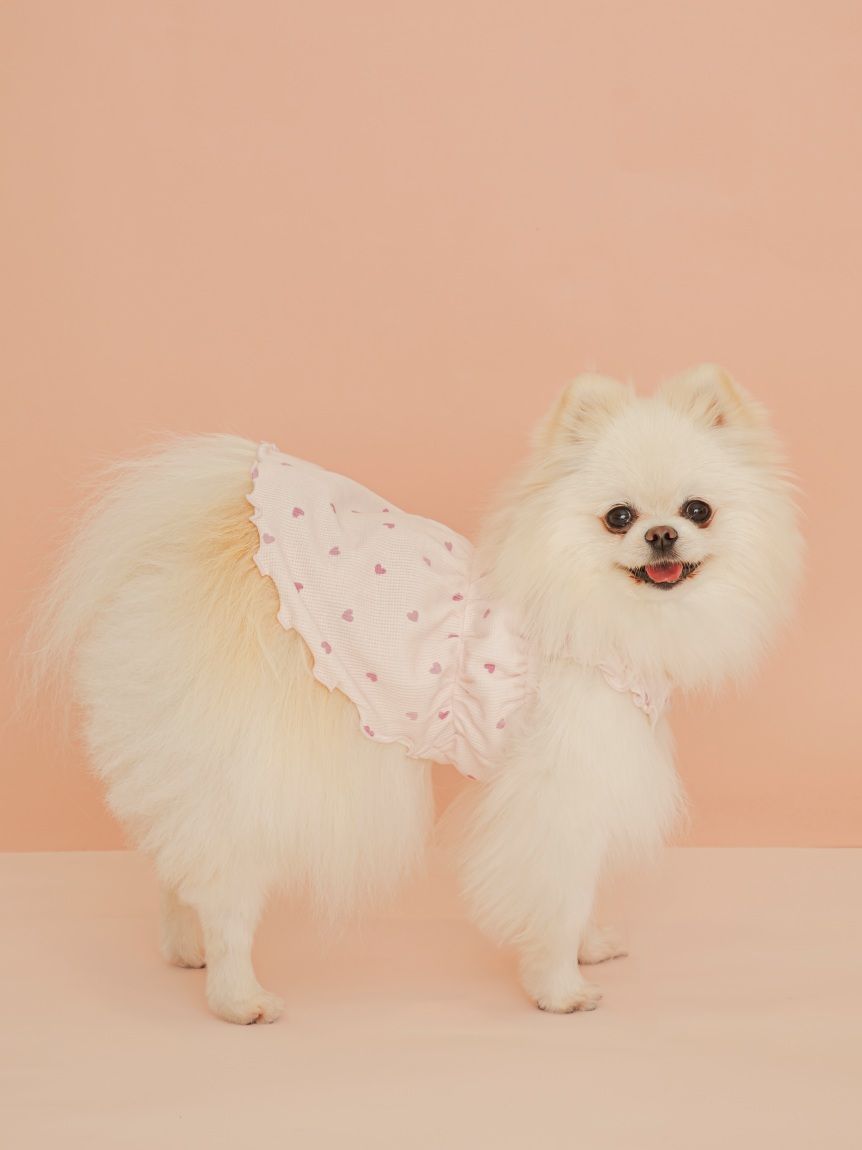 CAT&DOG】ハート柄フリルワンピース(ウェア)｜ルームウェア・パジャマ