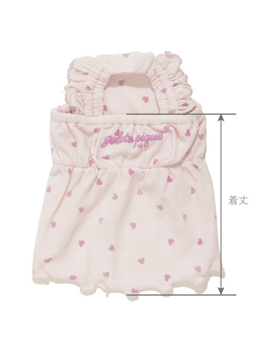 【新品】ジェラートピケ　ドーナツ柄ワンピース　ピンク 新品未使用 ジェラートピケ ダイナソー ワンピース ドレス ピンク
