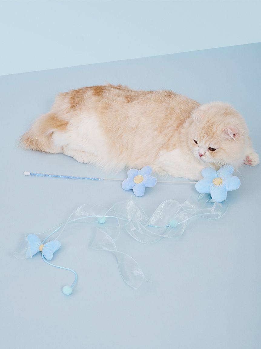 専用商品K-10110 ジャンピング猫チャーム(フラワー ブルー)の通販