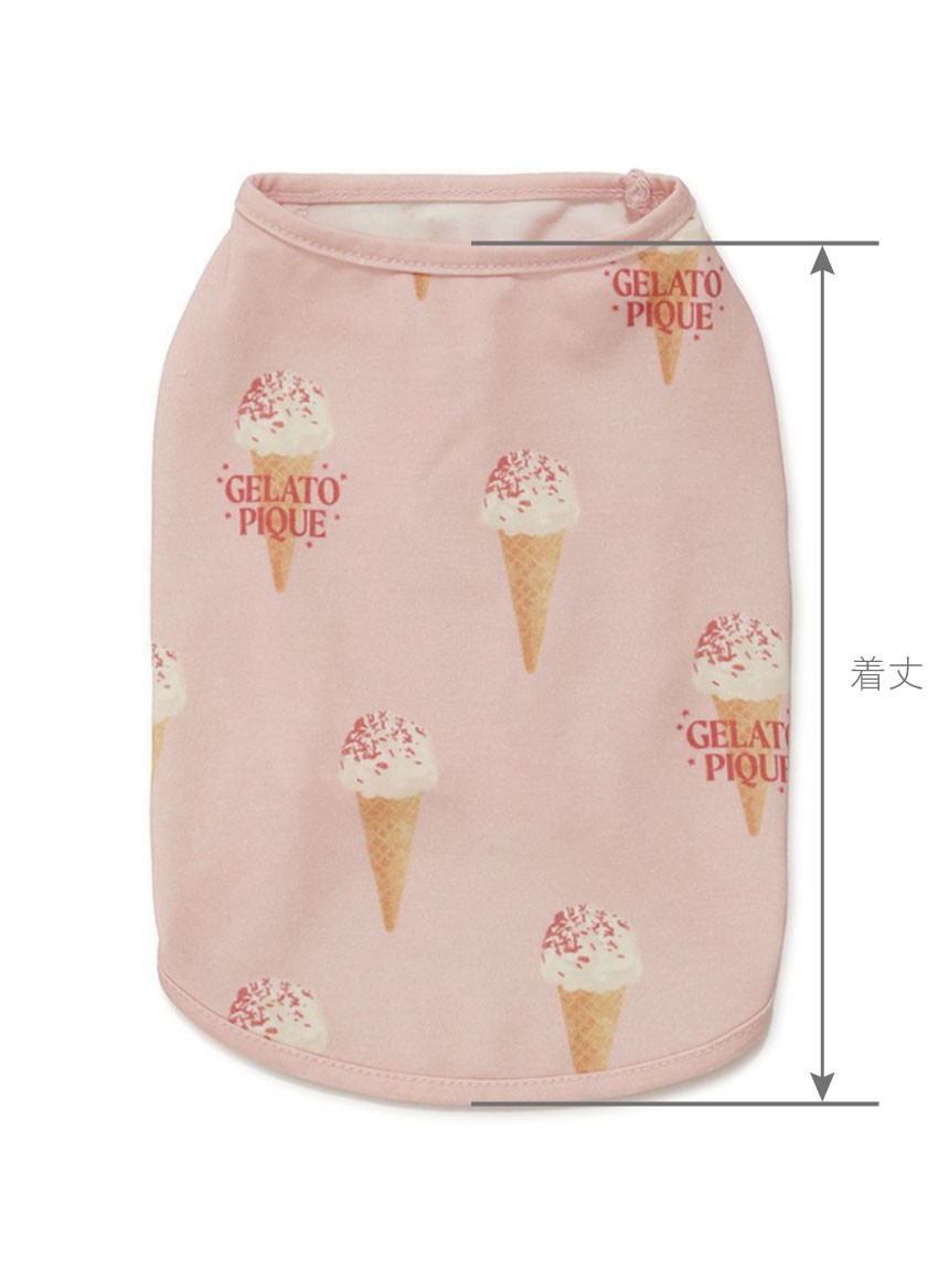 gelato pique スヌーピー アイス柄 上下セット ピンク ジェラートピケ gelato pique 【PEANUTS】ベビモコジャガードプル