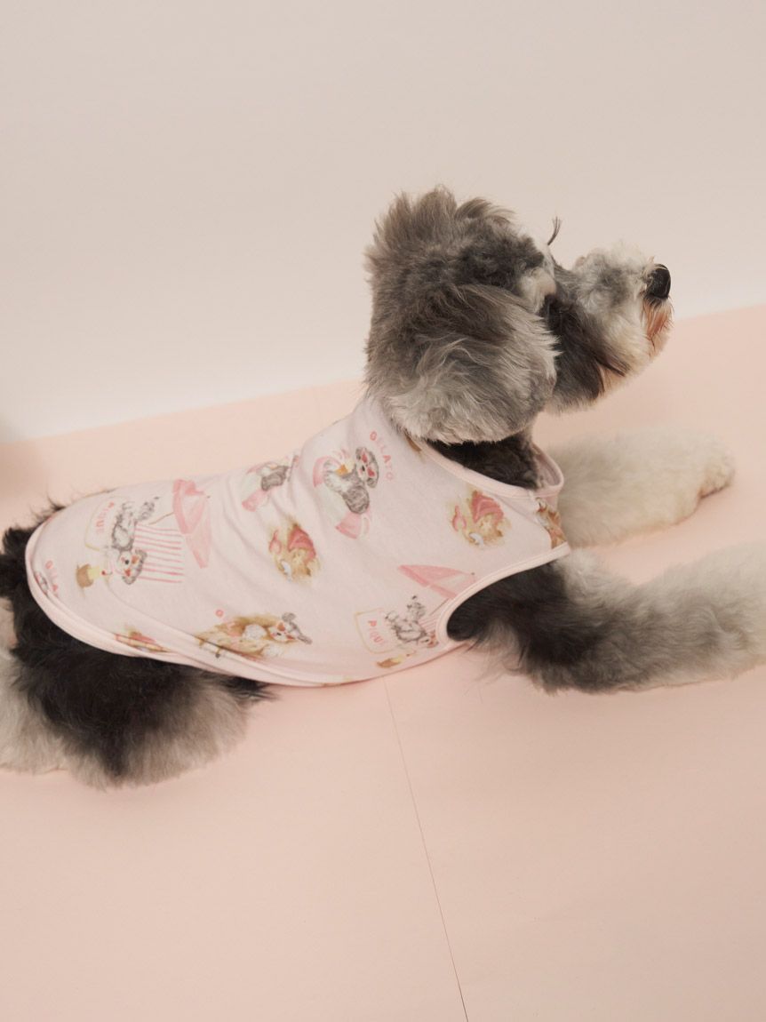 CAT&DOG】【接触冷感】 ビーチ シュナウザー柄Coolingプルオーバー