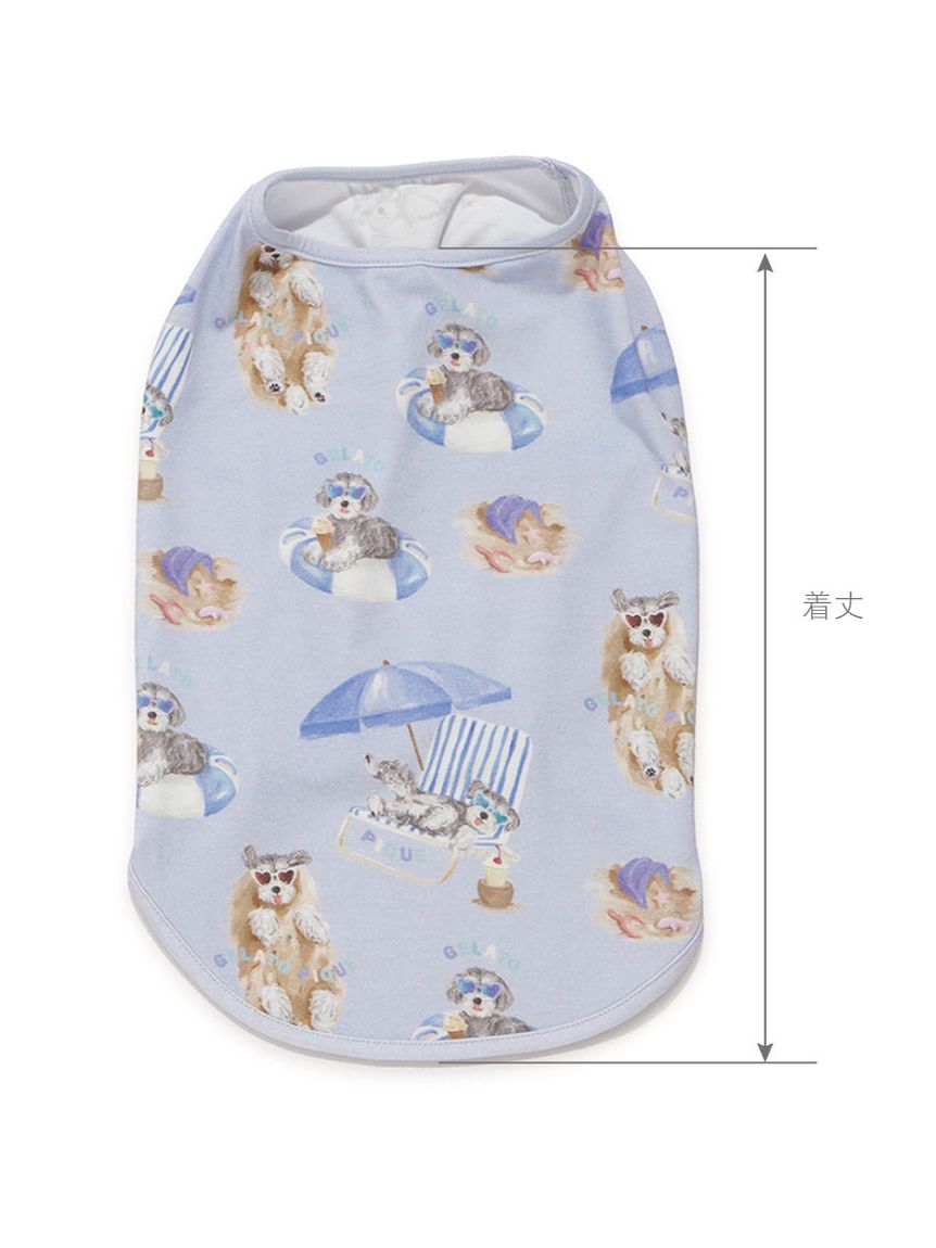 CAT&DOG】【接触冷感】 ビーチ シュナウザー柄Coolingプルオーバー