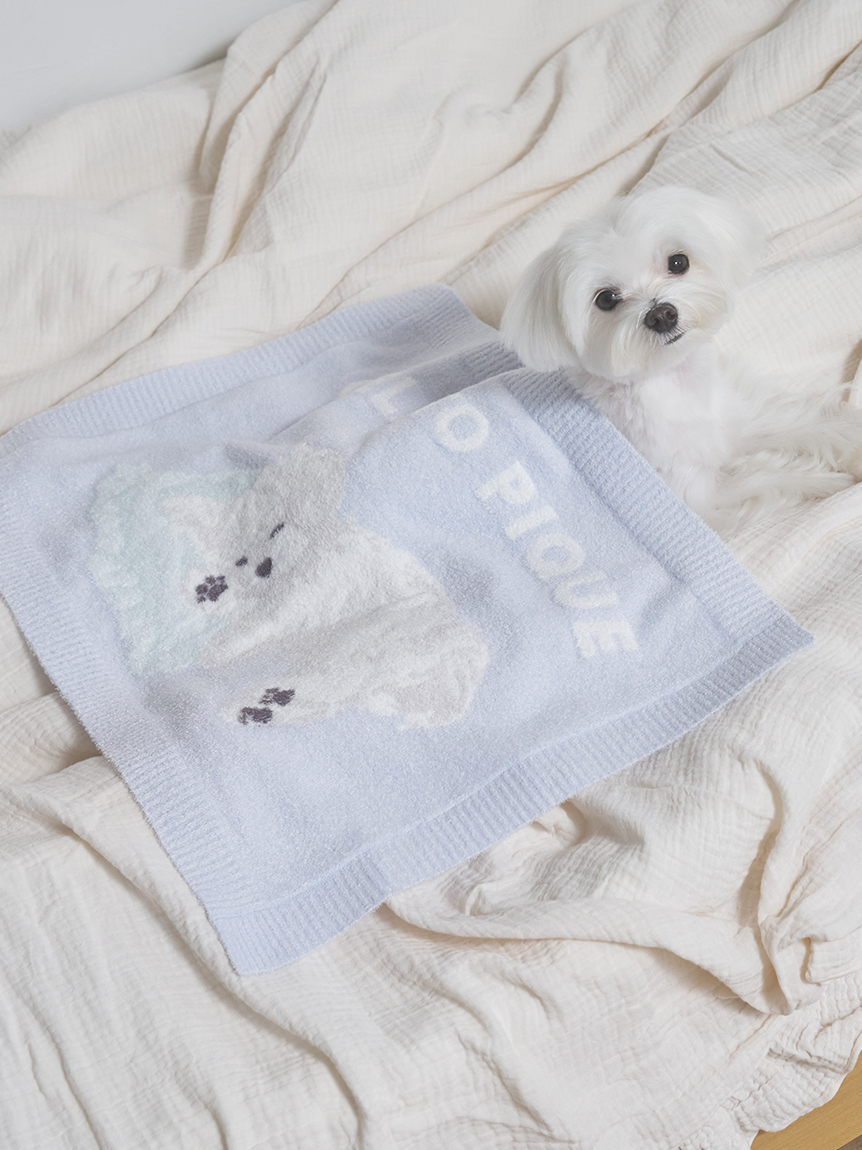 CAT&DOG】マルチーズ柄ブランケット(グッズ)｜ルームウェア・パジャマ