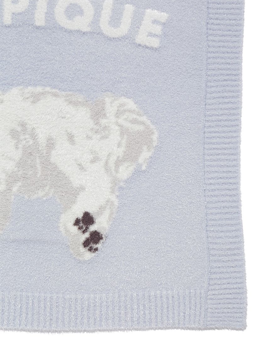 ジェラートピケマルチーズブランケット CAT&DOG】マルチーズ柄ブランケット(グッズ)｜ルームウェア・パジャマ