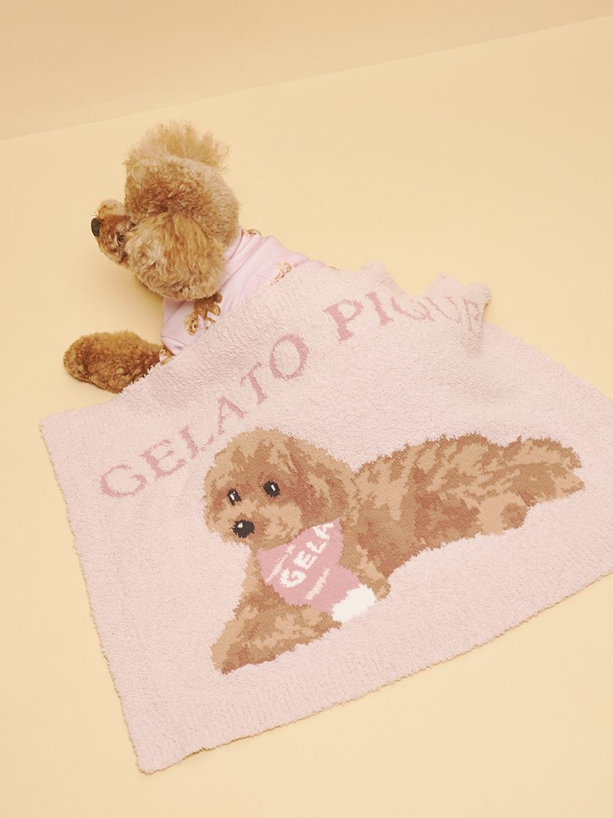 CAT&DOG】ベビモコトイプードル柄ブランケット(グッズ)｜ルームウェア