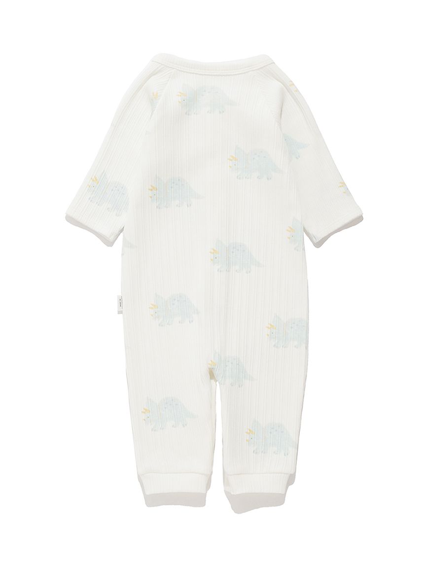 BABY】ダイナソー柄2wayオール(新生児 (50cm))｜ルームウェア