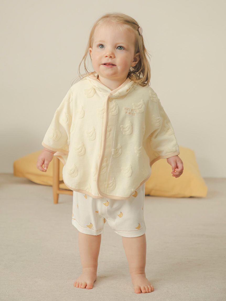 【美品】ジェラピケ ママ ベビー /お揃い ロンパース 授乳パジャマ BABY】ハート柄ロンパース(ロンパース)｜ルームウェア・パジャマ