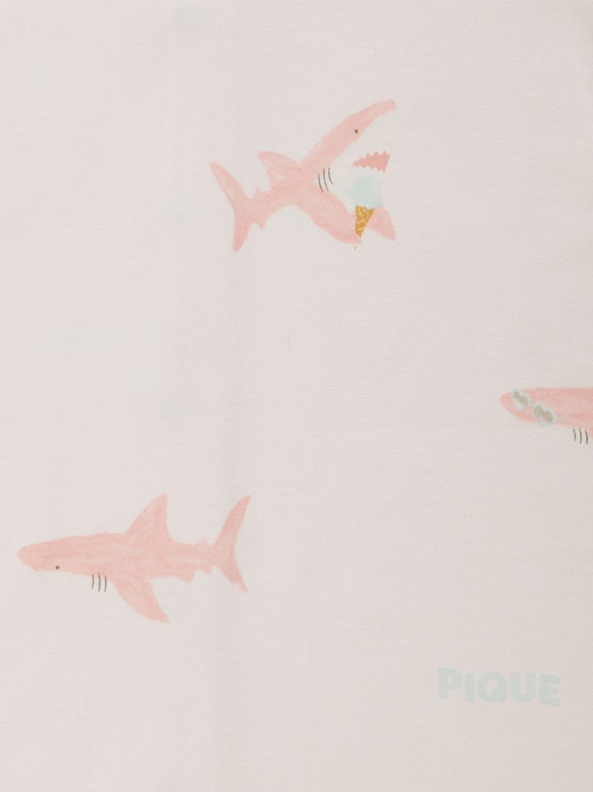 ジェラート ピケ  トラベルリゾート柄タンクロンパース BABY】【接触冷感】SHARK柄ロンパース(ロンパース)｜ルーム