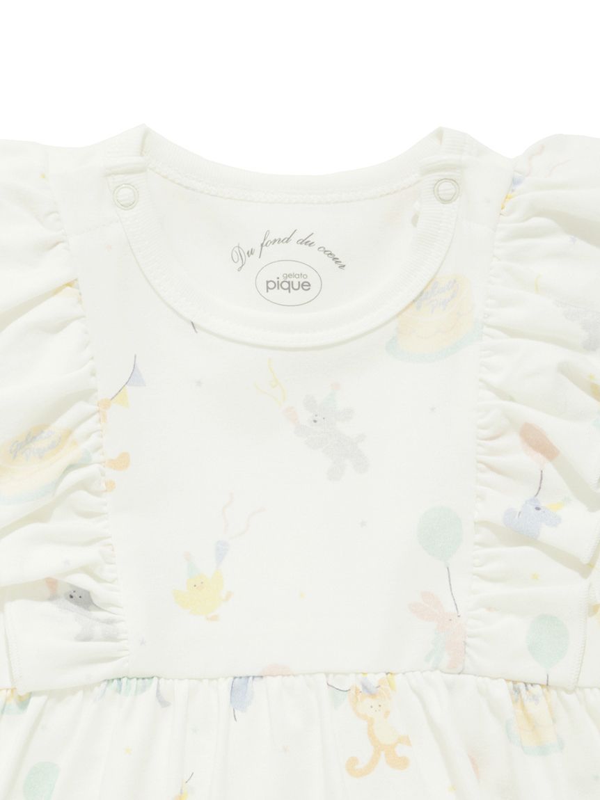 販路限定】【BABY】アニバーサリー柄ロンパース(ロンパース