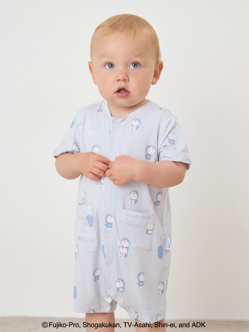 GELATO PIQUE ドラえもん ベビーパジャマ ドラえもん】【ベビー】ジャガードプルオーバー&ショートパンツ