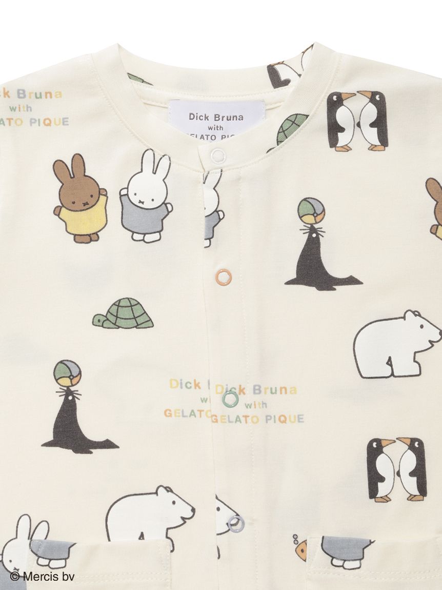 新品未開封　Dick Bruna ベビモコパーカ&ショートパンツセット　ホワイト ジェラートピケ gelato pique 【Dick Bruna】ベビモコパーカ