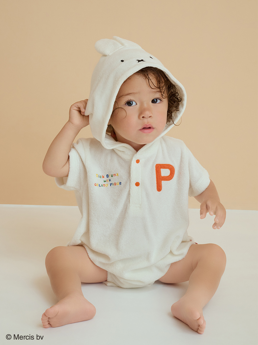 Dick Bruna】【BABY】miffy パイルロンパース(ロンパース