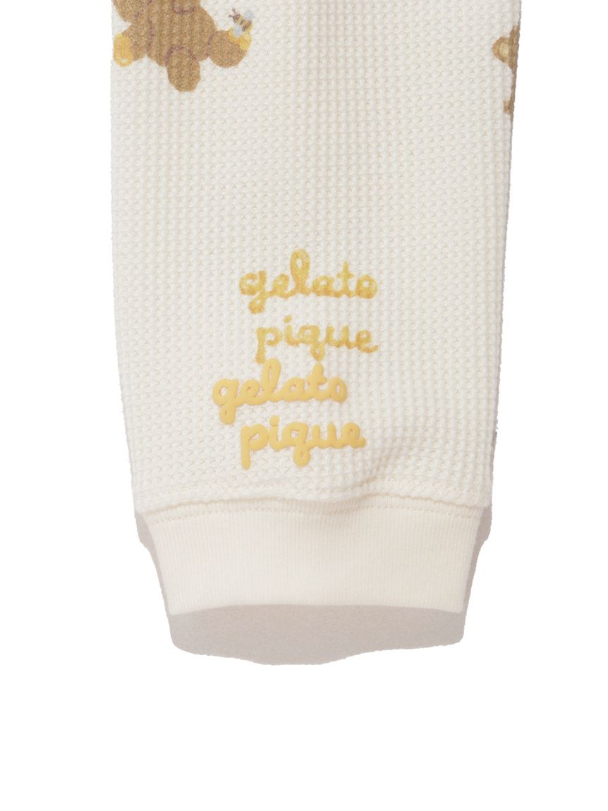 BABY】はちみつベア柄ロンパース(新生児 (50cm))｜ルームウェア