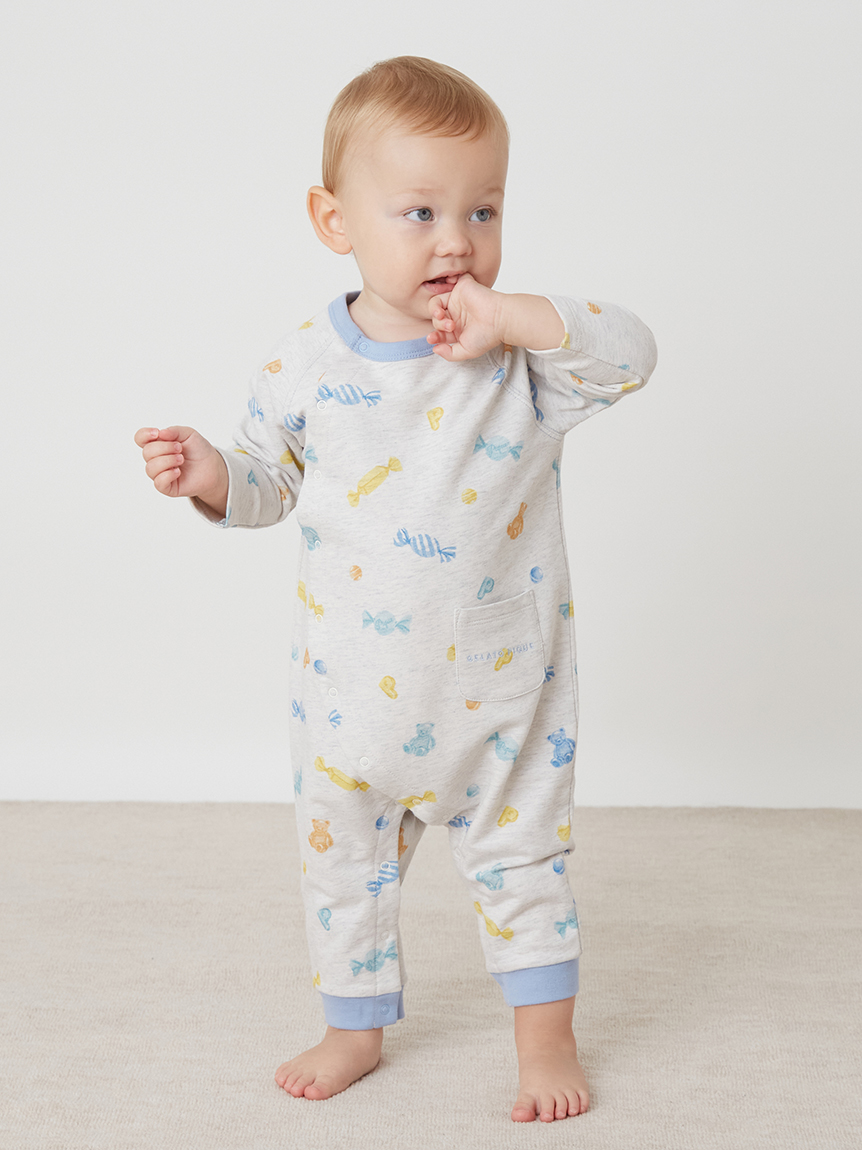 BABY】キャンディ柄ロンパース(ロンパース)｜ルームウェア・パジャマ