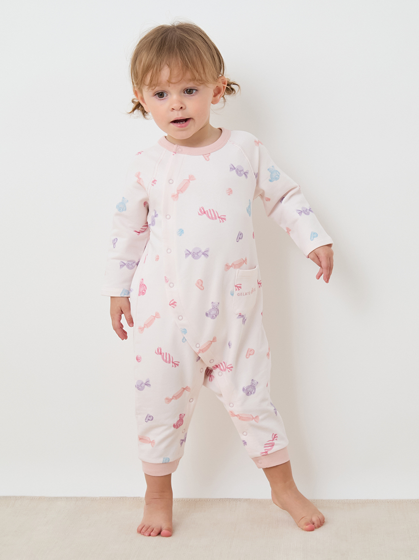 BABY】キャンディ柄ロンパース(ロンパース)｜ルームウェア・パジャマ