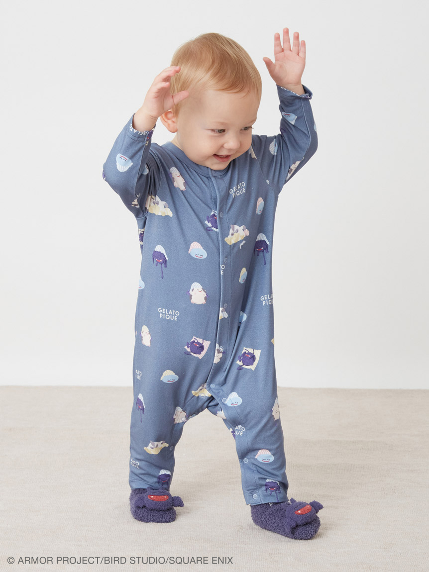 【ドラゴンクエスト】アソートモンスター総柄ロンパース　80サイズ　2種セット ドラゴンクエスト】【ベビー】アソートモンスター総柄ロンパース