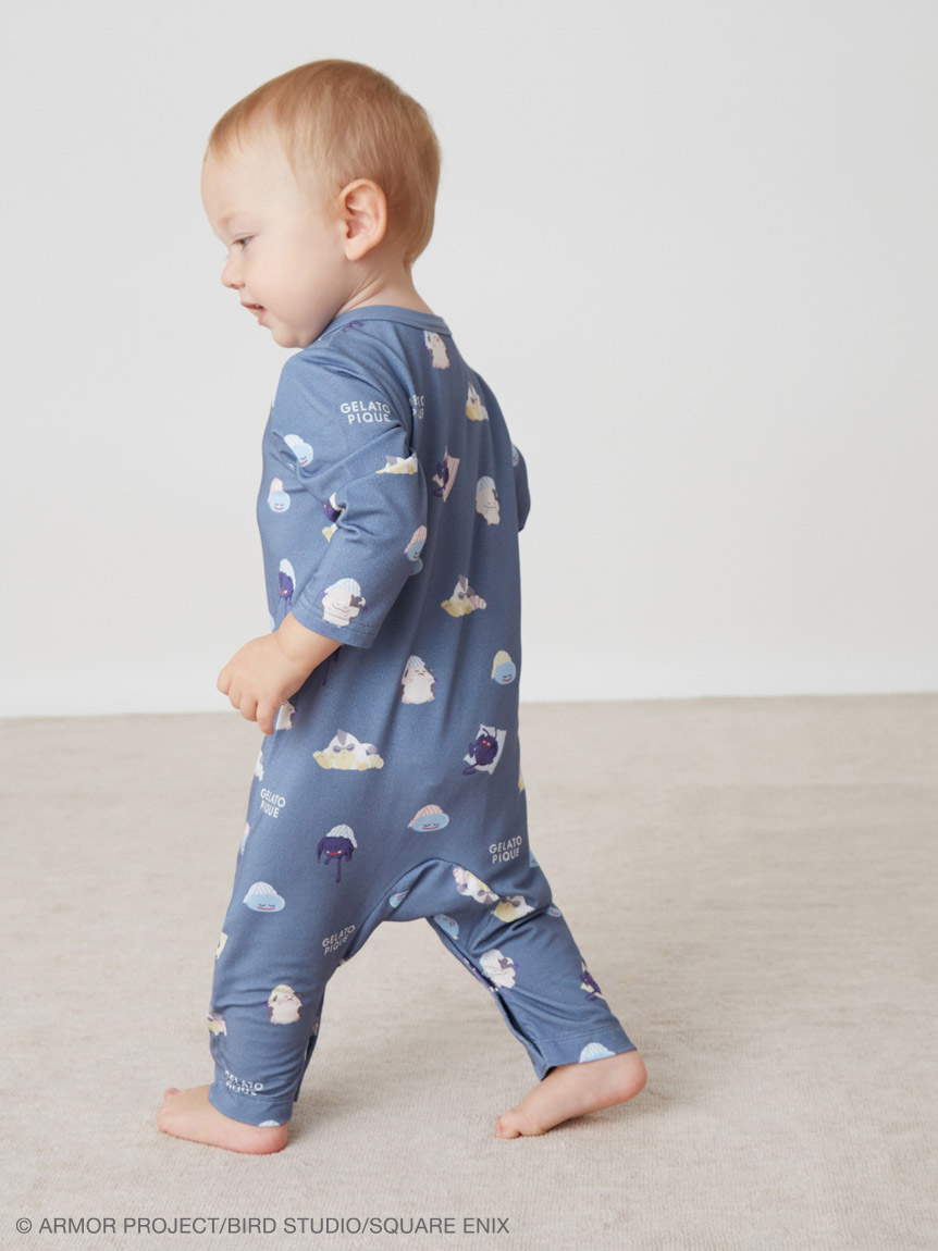 【ドラゴンクエスト】アソートモンスター総柄ロンパース　80サイズ　2種セット ドラゴンクエスト】【ベビー】アソートモンスター総柄ロンパース