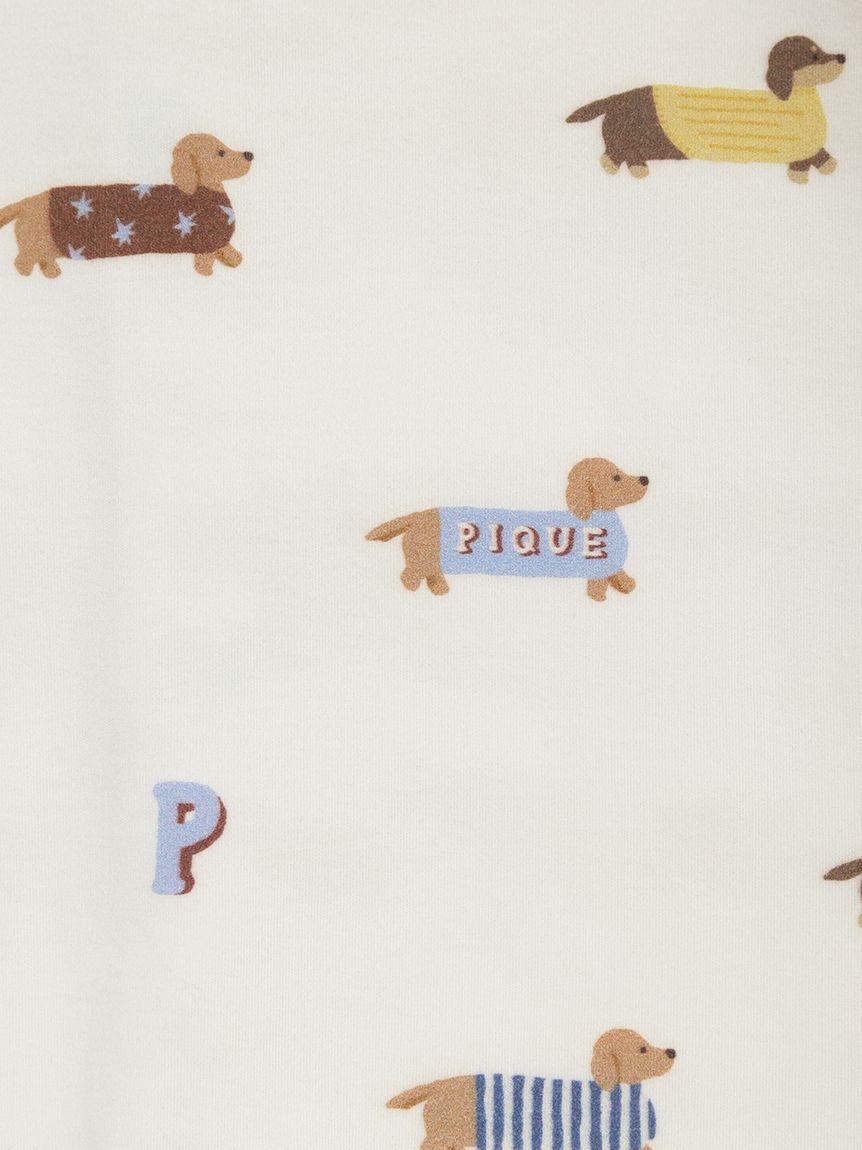 BABY】ダックスフンド柄ロンパース(ロンパース)｜ルームウェア