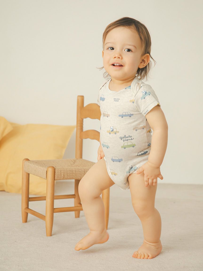 あーちゃん様ʕ•ᴥ•ʔ専用ジェラートピケ×ダッフィー 長袖ルームウェア＆ポーチ BABY】半袖ボディスーツ(ボディスーツ)｜ルームウェア・パジャマ