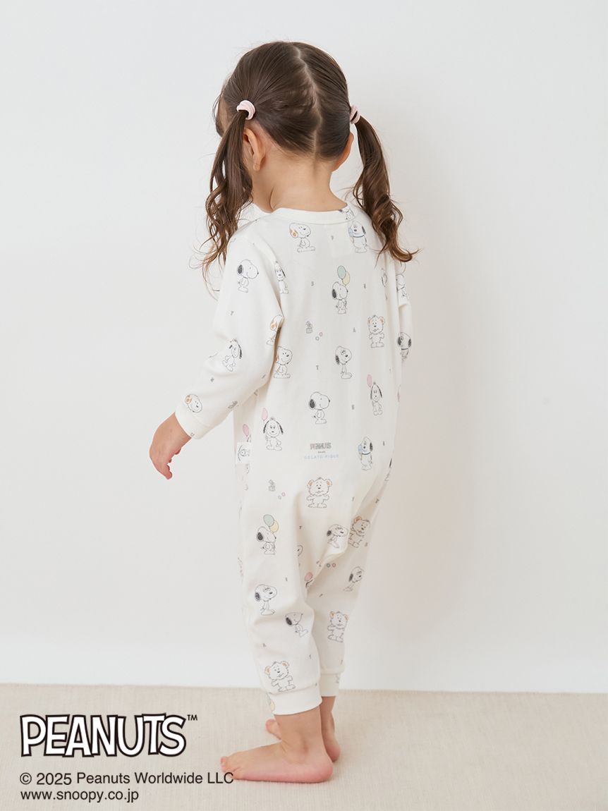 PEANUTS PUPPIES】【BABY】総柄ロンパース(ロンパース)｜ルームウェア